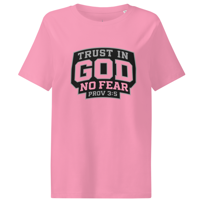 Trust God Women's Organic Ribbed Neck T-Shirt