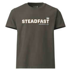 James 1:12 Steadfast Unisex Oversized Garment-Dyed T-Shirt | Bella