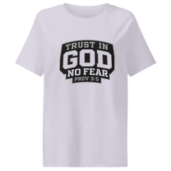 Trust God Women's Organic Ribbed Neck T-Shirt
