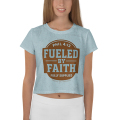 Fueled By Faith Crop Tee