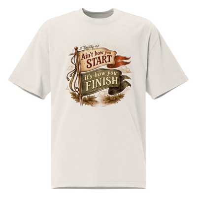 2Tim Flags Oversized Faded T-Shirt