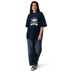No Limits Banner Unisex Organic Oversized High Neck T-Shirt