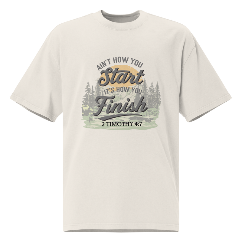 2Tim Light Oversized Faded T-Shirt