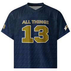 All Things Navy Boxy Football Jersey