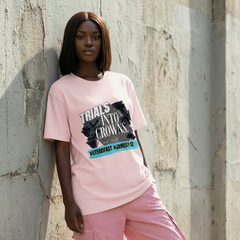 Crowns Unisex Organic Ribbed Neck T-Shirt