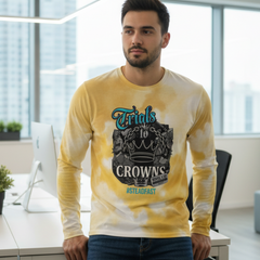 James 1:12 Yellow Long Sleeve Mixed Shirt