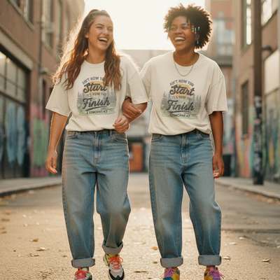 2Tim Light Oversized Faded T-Shirt