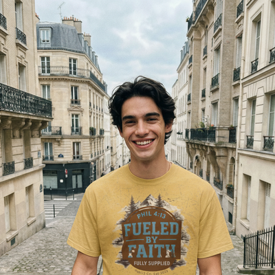Fueled By Faith Men's Mixed Crew Neck T-Shirt
