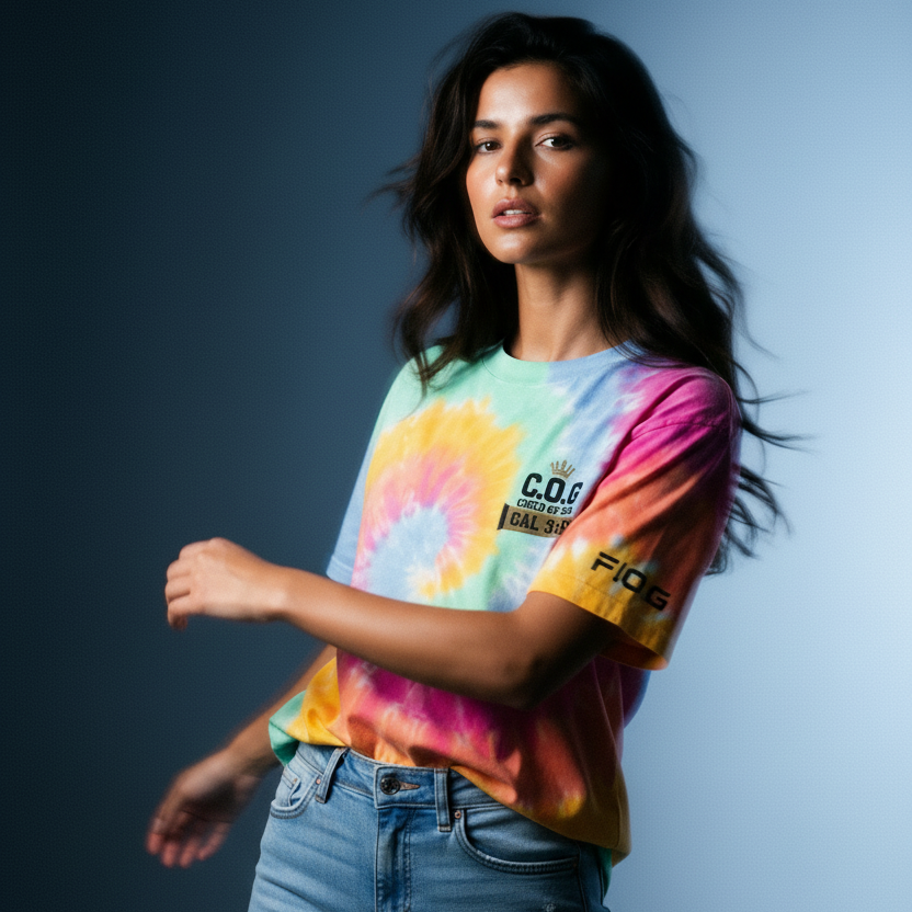 Child Of God Oversized Tie-Dye T-Shirt