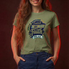 Fueled By Faith Women's High-Waisted Tee
