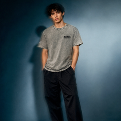 No Limits Unisex Embroidery Denim T-Shirt