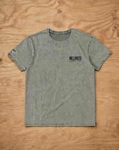 No Limits Unisex Embroidery Denim T-Shirt