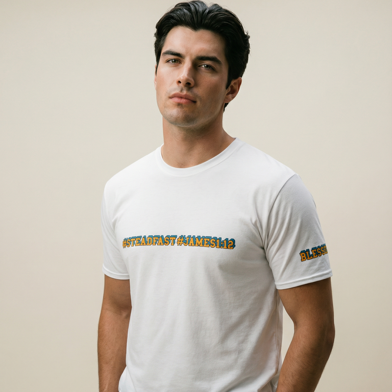 Steadfast Hashtags Men's Mixed Crew Neck T-Shirt