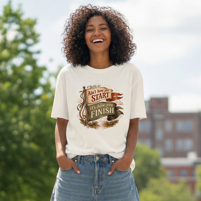 2Tim Flags Oversized Faded T-Shirt