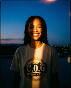 Child Of God Unisex Organic Ribbed Neck T-Shirt