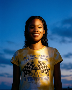 2Tim Flags Yellow Crop Tee