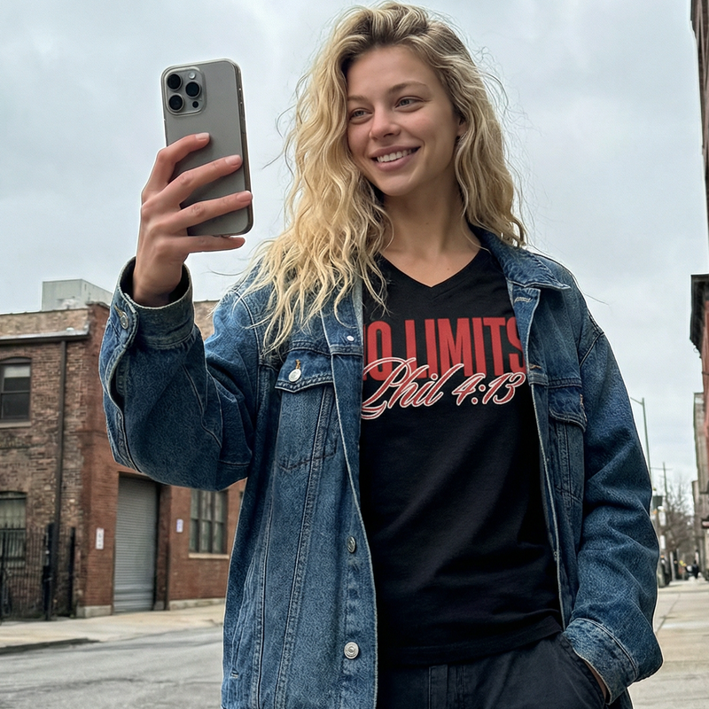 No Limits Women's Relaxed V-Neck T-Shirt