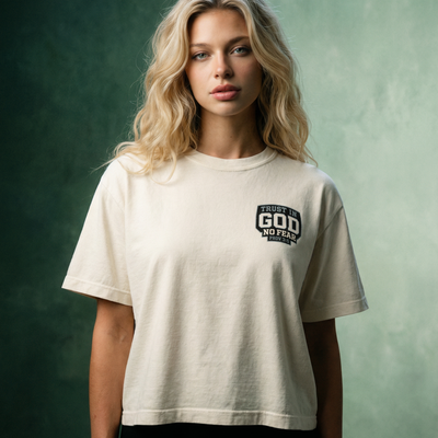 Child Of God Women's Heavyweight Boxy Crop Top