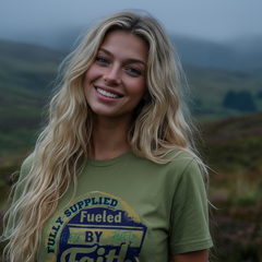 Fueled By Faith Women's High-Waisted Tee