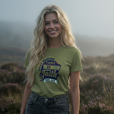 Fueled By Faith Women's High-Waisted Tee
