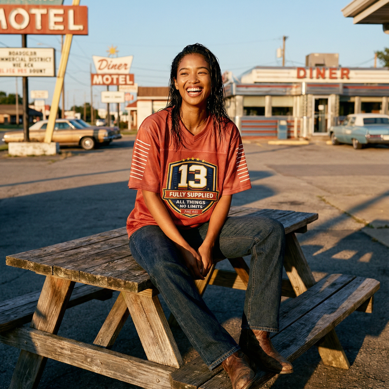 Fully Supplied Boxy Football Jersey
