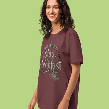 James 1:12 Oversized Garment-Dyed Unisex T-Shirt