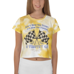 2Tim Flags Yellow Crop Tee