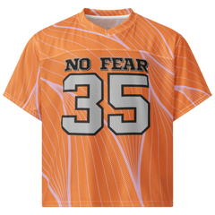 No Fear Orange Boxy Football Jersey