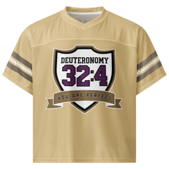 You Are Perfect Gold Boxy Football Jersey