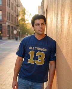 All Things Navy Boxy Football Jersey