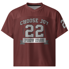Choose Joy Maroon Football Jersey