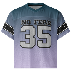 No Fear Grey Boxy Football Jersey