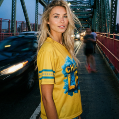 Chilled Life Mustard Boxy Football Jersey