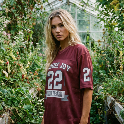 Choose Joy Maroon Football Jersey