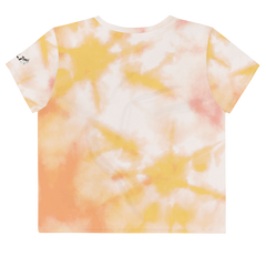 New Day Print Crop Tee