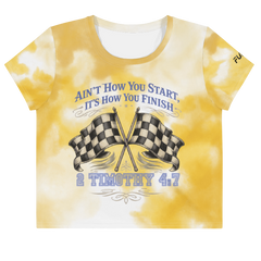 2Tim Flags Yellow Crop Tee