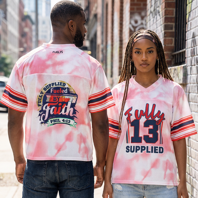 Fully Supplied Pink Boxy Football Jersey